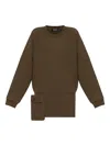 Dsquared2 Asymmetric-hem Sweatshirt Dress In Brown