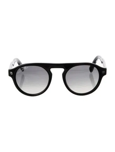 Pre-owned Dsquared2 Aviator Gradient Sunglasses In Black