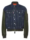 Dsquared2 Aviator Hybrid Bomber Navy Blue In Multi
