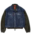 Dsquared2 Aviator Hybrid Bomber Navy Blue In Multi