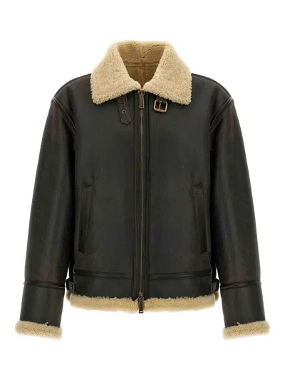 DSQUARED2 AVIATOR SHEEPSKIN JACKET