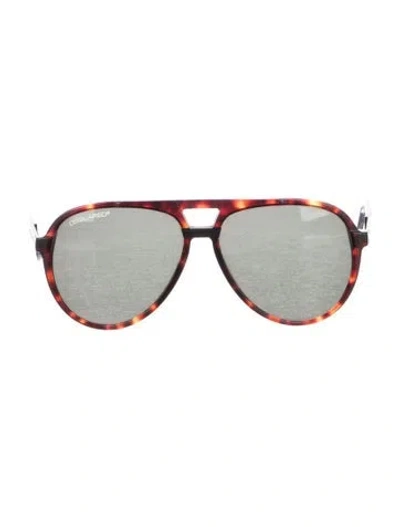 Pre-owned Dsquared2 Aviator Tinted Sunglasses In Brown