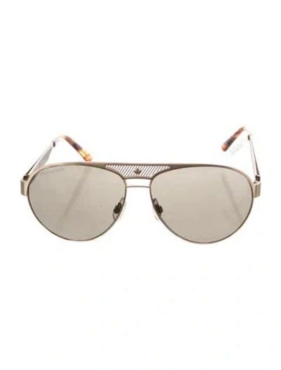 Pre-owned Dsquared2 Aviator Tinted Sunglasses In Orange