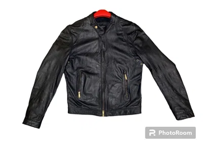 Pre-owned Dsquared2 Aw 2013  Biker Leather Jacket Design In Black