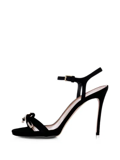 Dsquared2 Babe Wire Suede Sandals In Black