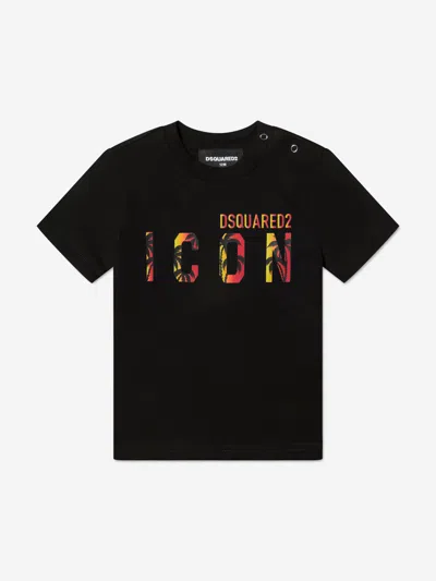 Dsquared2 Kids'  Baby Boys Icon T-shirt In Black