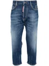 Dsquared2 Navy Blue Baby Carpenter Jeans 5 Pockets In Blue