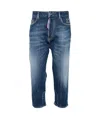 Dsquared2 Navy Blue Baby Carpenter Jeans 5 Pockets In Blue
