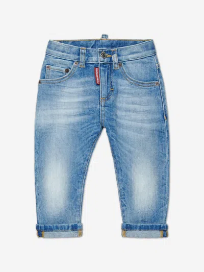 Dsquared2 Baby Carrot Cut Jeans In Blue