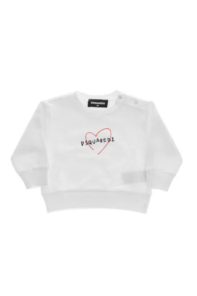 Dsquared2 Baby Girls White Logo Sweatshirt