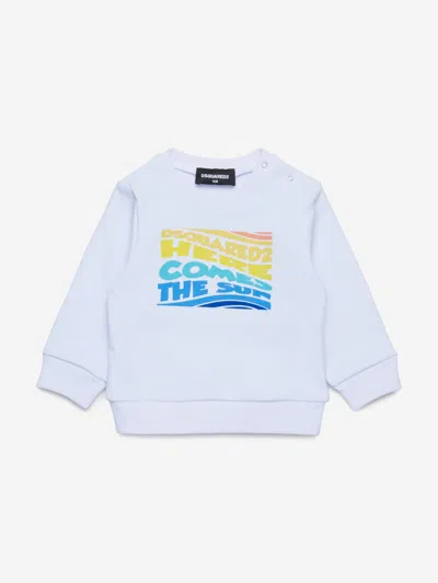 Dsquared2 Baby Here Comes The Sun Sweatshirt In White