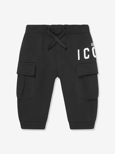 Dsquared2 Kids'  Baby Icon Cargo Pants In Black