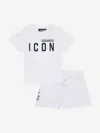 Dsquared2 Baby Icon Short Pyjama Set In White