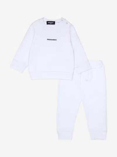 Dsquared2 Kids' Baby Logo Tracksuit In White