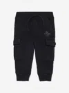 Dsquared2 Baby Maple Leaf  Logo Cargo Pants In Black
