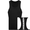 Dsquared2 Back Logo Vest Black In Black