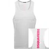 Dsquared2 Back Logo Vest White In White