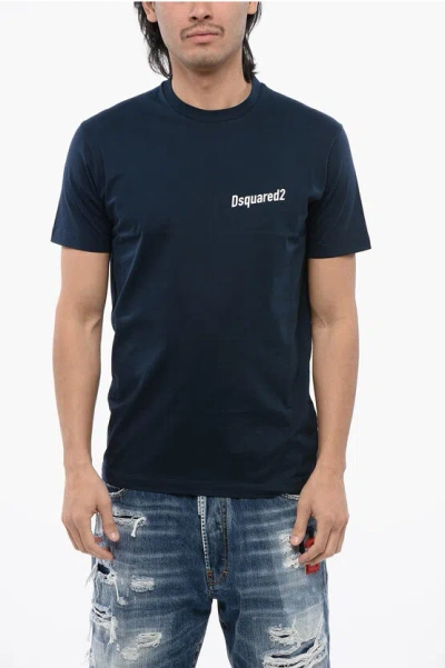 Dsquared2 Back Printed Preserve Wildlife Cool Fit T-shirt In Blue