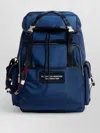 Dsquared2 Backpack Rope Detail Adjustable Straps Top Handle In Blue