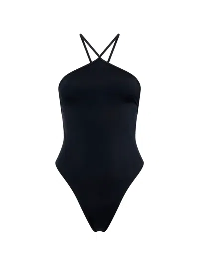 Dsquared2 Back-tie Swimsuit In Black