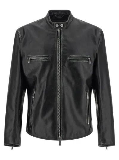 Dsquared2 Bad Boy Biker Jacket In Black