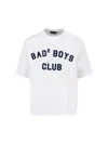 Dsquared2 Men White T-shirt With Logo Print On The Front In Cotton Man In White