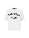 Dsquared2 Men White T-shirt With Logo Print On The Front In Cotton Man In White