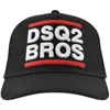 Dsquared2 Badge Baseball Cap Black In Black