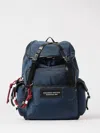 Dsquared2 Backpack Rope Detail Adjustable Straps Top Handle In Blue