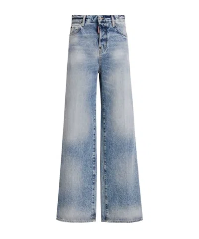 Dsquared2 Baggy Denim Jeans In Blue