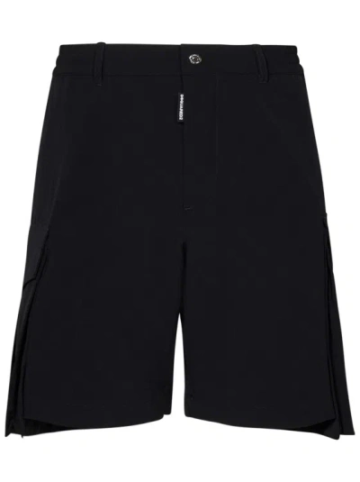 Dsquared2 Baggy Fit Cargo Shorts In Black