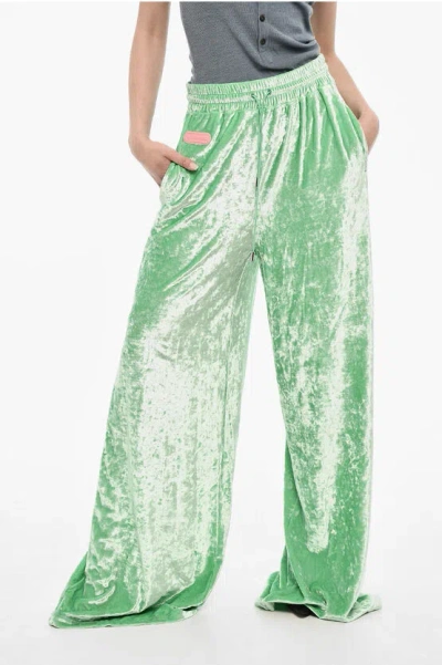 Dsquared2 Baggy Fit Chenille Pants With Coulisse