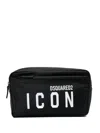 Dsquared2 Rectangular Beauty Case Icon Black In Black