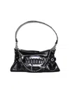 Dsquared2 Gothic Belted Leather Shoulder Bag In Black