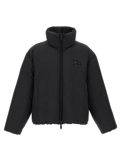 Dsquared2 Ball Nylon Puffer Puffer Jackets Black
