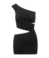 Dsquared2 Black Stretch Knit Bandage Dress In Black