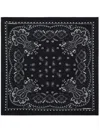 Dsquared2 Bandana-print Silk Scarf In Black
