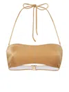 Dsquared2 Bandeau Bikini Top In Gold