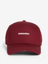 Dsquared2 Mini-logo Baseball Cap In Burgundy
