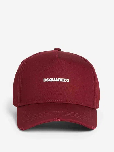 Dsquared2 Baseball Cap In Burgundy