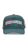Dsquared2 Logo-print Distressed Baseball Cap In Neutral