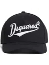 Dsquared2 Black Baseball Cap With Maxi Logo Lettering On The Front In Black