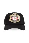 Dsquared2 Logo-patch Baseball Cap In Black