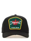 Dsquared2 Embroidered Logo Cotton Cap In Black