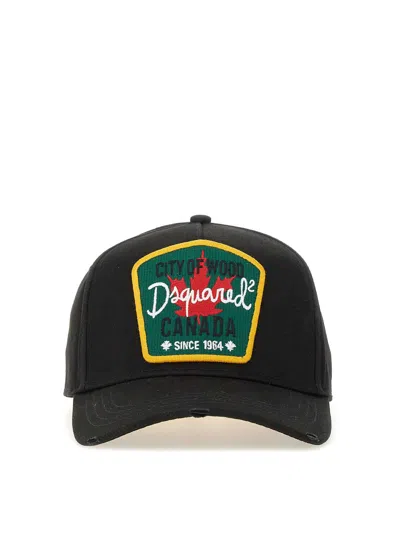 Dsquared2 Baseball Cap In Black