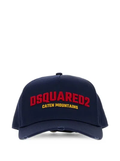 Dsquared2 Baseball Logo-embroidered Cotton Baseball Cap In Black