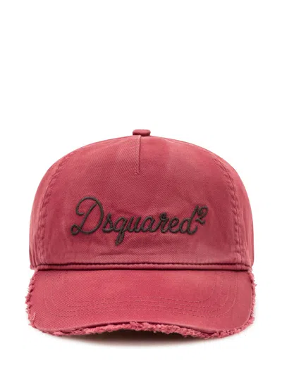 Dsquared2 Baseball Cap In Bordeaux-nero