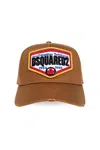 Dsquared2 Cotton Baseball Cap In Brown
