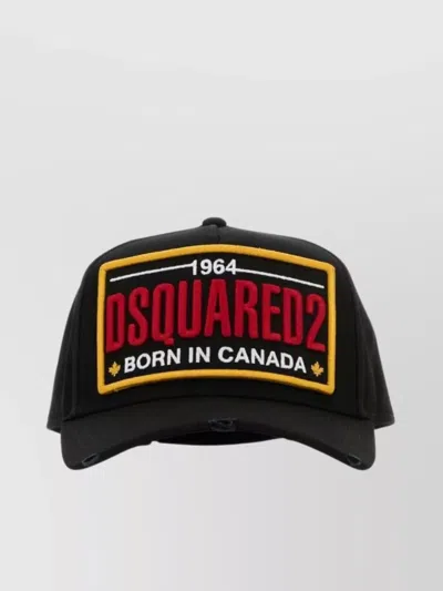 DSQUARED2 BASEBALL CAP COTTON CURVED BRIM