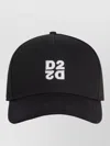 Dsquared2 Baseball Cap Curved Brim Eyelet Vents In Black